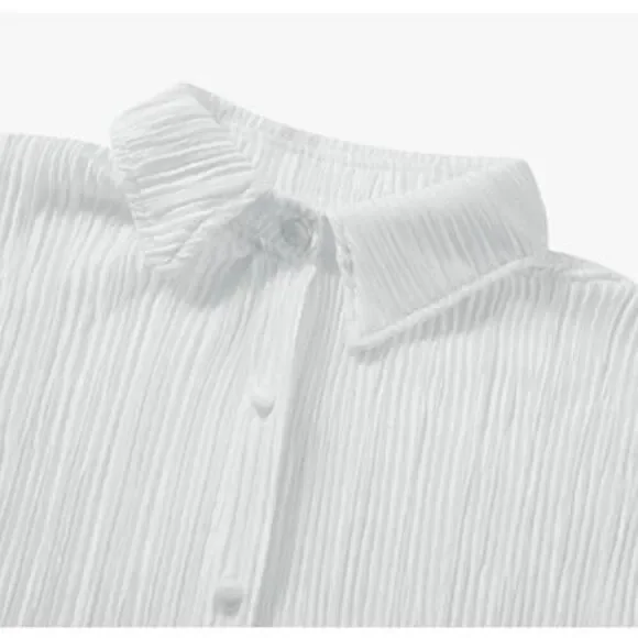 ⁸Women's Pleated 2 Piece Casual Short Set - NIP - Picture 6 of 10